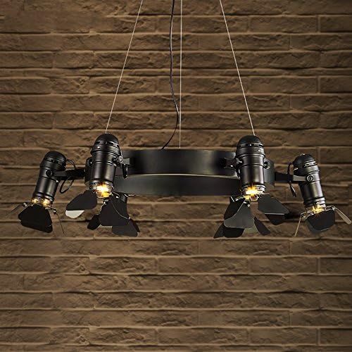 CCYYJJ The Headlights Of Iron, Loft Retro Table Lamp Led 6 Bar Restaurant Chefs Chandeliers Engineering Industrial Studio Warehouse Mall Coffee Lamp Bulbs Of Ceiling Of House In The Light Of The Study Fashion.Z ( Size: 35*140Cm )