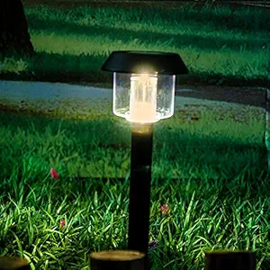 Hardoll Solar Lights For Home Garden Led Outdoor Decoration Lamps Waterproof Path Lights (Warm White), Pack Of 1