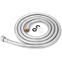 Thinp Flexible douche 2m Chormé Tuyau de Douche Universel Anti-torsion - Argent Thinp Flexible douche 2m Chormé Tuyau de Douche Universel Anti-torsion - Argent