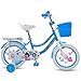 Produktbild Kinder Radfahren, Kinder Fahrrad, 3-10 Jahre alte Mädchen Radfahren, blau ( Size : 18 inch )