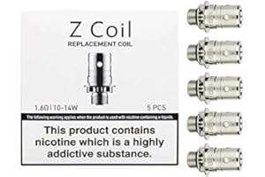 Innokin Z Coil 1.6 ohm Replacement Heads Atomizer for Innokin Zenit Tank, iTaste Kroma-A Zenit Kit (Z Coil 1.6 ohm) No Nicotine
