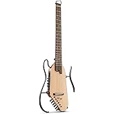 Donner Akustik Elektro Gitar HUSH I PRO Seyahat Gitar &Ccedil;oklu Efekt Modları Akıllı Gitar Seti Kulaklık, Konser &Ccedil;antası, Askı, Ş