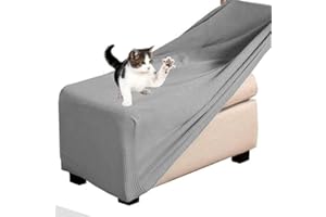 FAIRUO Cuadradas Funda Otomana Redondo Rectángulo Fundas de Reposapiés Sofá Protector de Puff Funda Protectora para Taburete Otomanas Muebles de Reposapiés con Parte Inferior Elástica (Color : @09, Size :