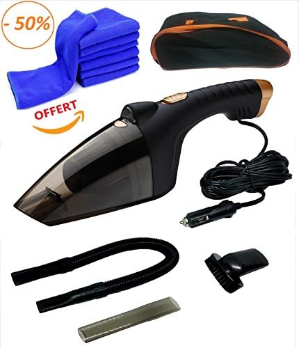 Multi-Purpose Hand-Held Vacuum Cleaner for Car 12 V Quicklean 106 W Vacuum Cleaner Car Vacuum Cleaner – Powerful Car Cigarette Lighter Plug, Mobile – 60 cm Microfibre Cleaning Polishing &amp; # X2605; available &amp; # X2605