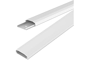 conecto conducto de plástico con Cinta Adhesiva 3M de 40 cm como Accesorio, 0,50 m, Blanco