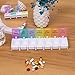Produktbild Bestes Zubehör für die Reise !!! Beisoug Tragbare Pillendose 7 Tage Medizin Tablet Dispenser Organizer Wöchentliche Aufbewahrungskoffer Extra Large (28,5x53,5x227mm)
