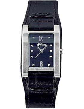 s.Oliver Damen-Armbanduhr Analog Quarz Leder SO-15033-LQR
