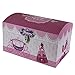 JVL Girls Princess Treasure Toy Chests Storage Boxes with Metal Clasp and Rope Handles - Set of 3