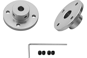 WINWILL Lot de 2 connecteurs d'embrayage à bride de 8 mm en alliage d'aluminium, accessoires d'embrayage de modèle de guidage rigide, raccords d'axe d'arbre pour moteurs de modèle RC DIY