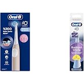 Oral-B iO 2 Rechargeable Toothbrush - Pink + Oral-B iO Radiant White White White Toothbrush Replacement Head 4 Pieces
