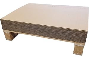JURAMONDO Paletten-Wellpapp Zuschnitt Karton Braun 1180 mm x 780 mm verschiedene Ausführungen (1-Wellig, 25 Stück)