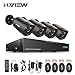 Produktbild H.VIEW 4MP Überwachungskamera System 4x4MP Außen Überwachungskamera und 4CH 5 in 1 AHD CCTV DVR/Recorder ohne Festplatte Haus HD System Indoor/Outdoor Metallschale Wasserdicht IR Nachtsicht 35M