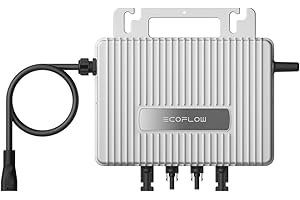 EF ECOFLOW ECOFLOW Stream 800W Micro inverter, Smart Solar Inverter WiFi for Balcony Solar System, PV Inverter for 2 Solar Panels, IP67 Waterproof, App Control, MPPT