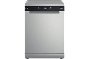 WHIRLPOOL W7F HP43 X MaxiSpace- Lavastoviglie da Incasso Libera Installazione, 15 Coperti, 10 Programmi, Sensori Carico e Livello Sporco, Piedi Regolabili, Elettrodomestici Cucina Classe C 60Lx85Hx59P
