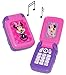 Produktbild elektrisches Handy mit SOUND - " Disney Minnie Mouse " - für Kinder / Mädchen - Auto Kinderhandy / Spielzeughandy - Spielzeugtelefon - Klapphandy Telefon - Smartphone - Lernhandy / Kindertelefon zum Aufklappen - Spielzeug Musik Melody - Flip Top - Playhouse / Maus Daisy Herzen