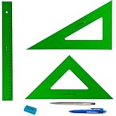 Pack of Faber Castell Technico &ndash; Ruler 813-30 cm + Square 566-25 cm + Box 666-25 cm + Gift