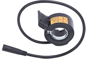 Yosoo Health Gear Electric Bike Thumb Throttle, 130X Electric Bicycle Finger Throttle 24‑72V with Waterproof Connector for BBS01 BBS02 Electric Bicycle Accessories