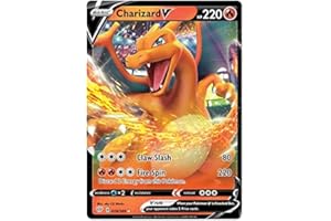 TITAN CARDS Charizard V 019/189 - Carta Pokemon ultra rara (Oscurità Ablaze) + TitanCards® Toploader