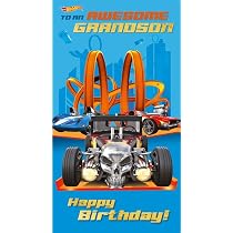 Hot Wheels Kleinzoon Verjaardagskaart : Amazon.nl: Kantoorproducten