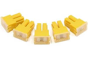 UXCELL sourcingmap 60A 32V Female PAL Car Auto Link Slow Blow Fuse Block Yellow 5pcs