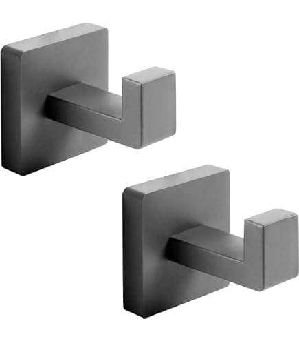 IBosins 6 Pack Big Heavy Duty Three Prongs Coat Hooks Wall Mounted With 24 Screws (Two Types Of