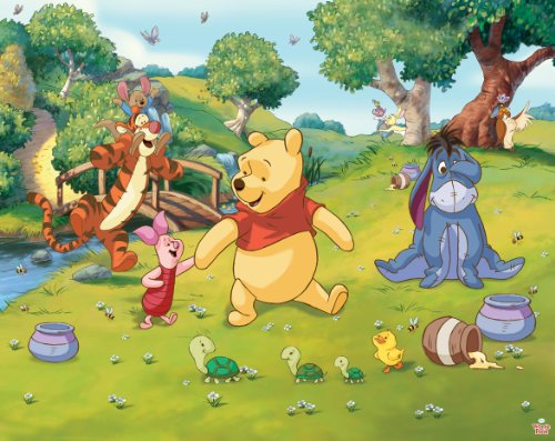 Walltastic 42100 Disney, Winnie Pooh, Tapete, Wandbild, Paper, bunt, 52,5 x 7 x 18,5 cm - 2