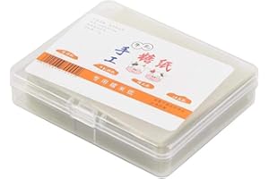 FIENOW NIMOA Turrón Papel, Papel Comestible de Oblea de Arroz Hojas de Envoltura de Caramelo Hechas a Mano Cubierta de Papel 500 Piezas en Total