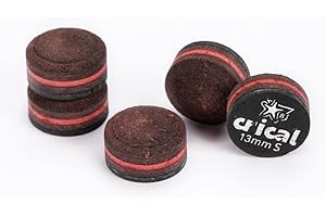 CRICAL 5 Stück Billard-Queue-Spitzen, Ersatzspitzen, 6 Größen, 10 mm, 10,5 mm, 11 mm, 11,5 mm, 12 mm, 13 mm