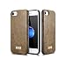 Produktbild iPhone 8 / iPhone 7 Hülle Echt Leder Case [Original iCarer] Premium Schutzhülle Lederhülle Back Cover Luxus Design Etui Khaki