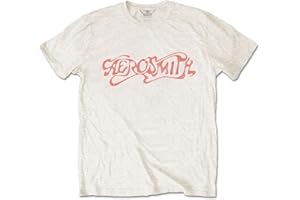 Aerosmith 'Classic Logo' (Natural) T-Shirt (Medium)