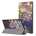 Produktbild samLIKE Tablet hülle,Slim Folding Stand Case Cover with Car Wake/Sleep for Amazon Kindle Fire HD10 2017 (D)