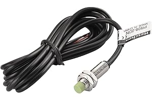 Heschen Inductive Proximity Sensor Switch, PR08-2DN, Cylindrical Type, DC 12-24V, 3-Wire, NPN NO(Normally Open), CE
