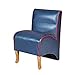 Produktbild Melko Polstersessel Mini Kindersessel Hocker in attraktiver leicht geschwungener Form, 31 x 30 x 50 cm, Blau