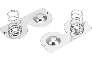 sourcing map 20 Stück AA Batterie Negativ zu Positiv Umwandlung Federkontakt Nickel Platte 26,5 mm x 12 mm