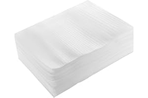 NUOBESTY 100pcs Foam Pack Pouches Foam Wrap Bags Moving Cushioning Bag for Shipping Glass Fragile Plate Cup Shockproof Scratch Resistant 15x20cm