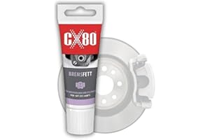 CX80 Grasso Speciale per Pistoni dei Freni, Guide e Cilindri - Compatibile con DOT 3, 4, 5.1 - Anticorrosione da -60 °C a +260 °C - Tubo da 40 g