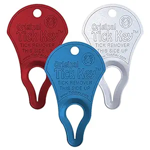 The Original Tick Key -Tick Removal Device - Portable, Safe and Highly Effective Tick Removal Tool - 3 Pack (USA)