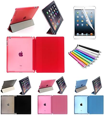 iPad Case Lightweight Smart iPad Cover ES Traders® Trifold Stand with Auto Sleep/Wake Function, Full Body Protective Case Cover For iPad 2 3 4, Mini 1 2 3, iPad Air/iPad 5, iPad Air 2/iPad 6 (iPad Air / iPad 5, Blue)