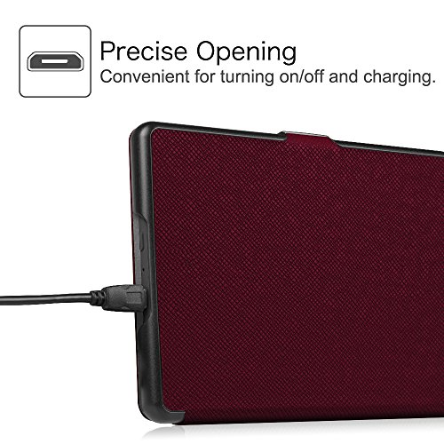 Fintie Hülle für Kindle 8 Generation – Die dünnste und leichteste Schutzhülle Tasche mit auto Sleep / Wake für Kindle eReader (6 Zoll) Touchscreen ohne Spiegeleffekte, (8. Generation – 2016 Modell), Lila - 9