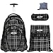 Produktbild BESTWAY Trolley Rucksack SET SCHULTROLLEY BESTWAY ROLLIN Schultrolly Set Rucksacktrolley + Sportbeutel + Mäppchen + Regenschutz (80267-0100) PS