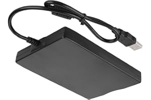 Bewinner External Disk Drive,1.44M Neutral USB External Portable Floppy Disk Drive Diskette FDD,Streamlined Version Design,Multiple Interfaces,Popup Buttons Design,Shockproof Foot Pads