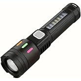 El Feneri Led USB ŞARJLI-Ultra G&uuml;&ccedil;l&uuml; Parlak Orta Boy El Feneri [Enerji Sınıfı A++]Ortam Lambası Deprem,Polis,Jandarma,Zabıta,