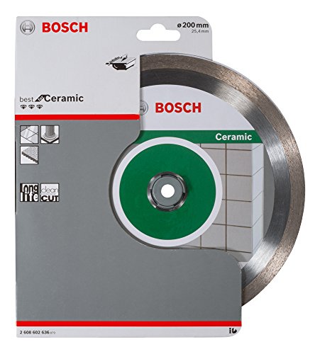 BOSCH Diamanttrennscheibe Best für Ceramic, 200 x 25,40 x 2,2 x 10 mm, 2608602636 - 2