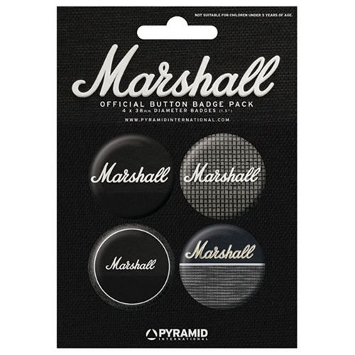 Preisvergleich Produktbild Marshall - Button Set Amps (in 10,5 cm x 14,5 cm)