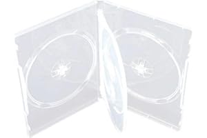 Four Square Media 1 X CD DVD 14mm Clear DVD 4 Way Case for 4 Disc - Pack of 1