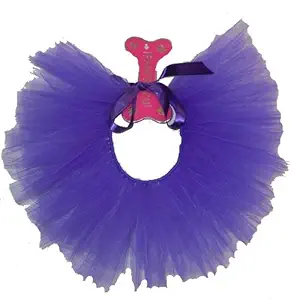 PAWPATU Tulle Tutu for Dogs or Cats, X-Large, Dark Purple