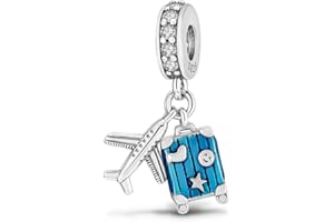 Jokmeo 925 Sterling Silver Women's Charm Beads Compatible with Pandora European Bracelets and Necklaces. Fits Women and Girls.F1