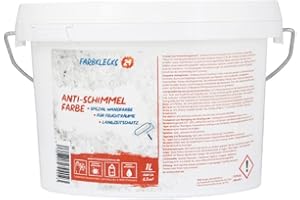 Farbklecks24 Anti Schimmel Farbe (versch. Größen), Schimmelfarbe, Wandfarben, Innenfarbe, (1L)