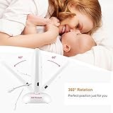 Babyphone mit Kamera Baby Überwachung Digital dual Audio Funktion wireless Baby Monitor (Temperatursensor, Schlaflieder, Nachtsicht, Gegensprechfunktion), 2.0 Zoll LCD - 6