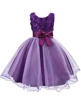 3D Blume Mädchen Kleid Kinder Kleider Prinzessin Festkleid Hochzeit Brautkleid Geburtstag Abendkleid Kommunionskleid...